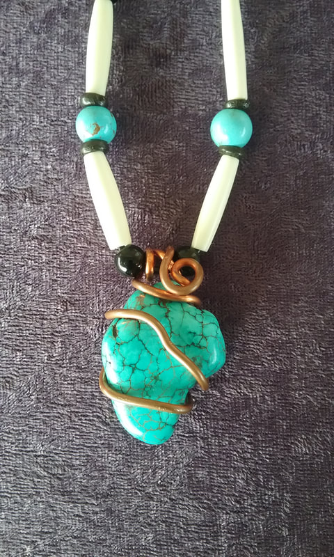 Hand made turquoise necklace